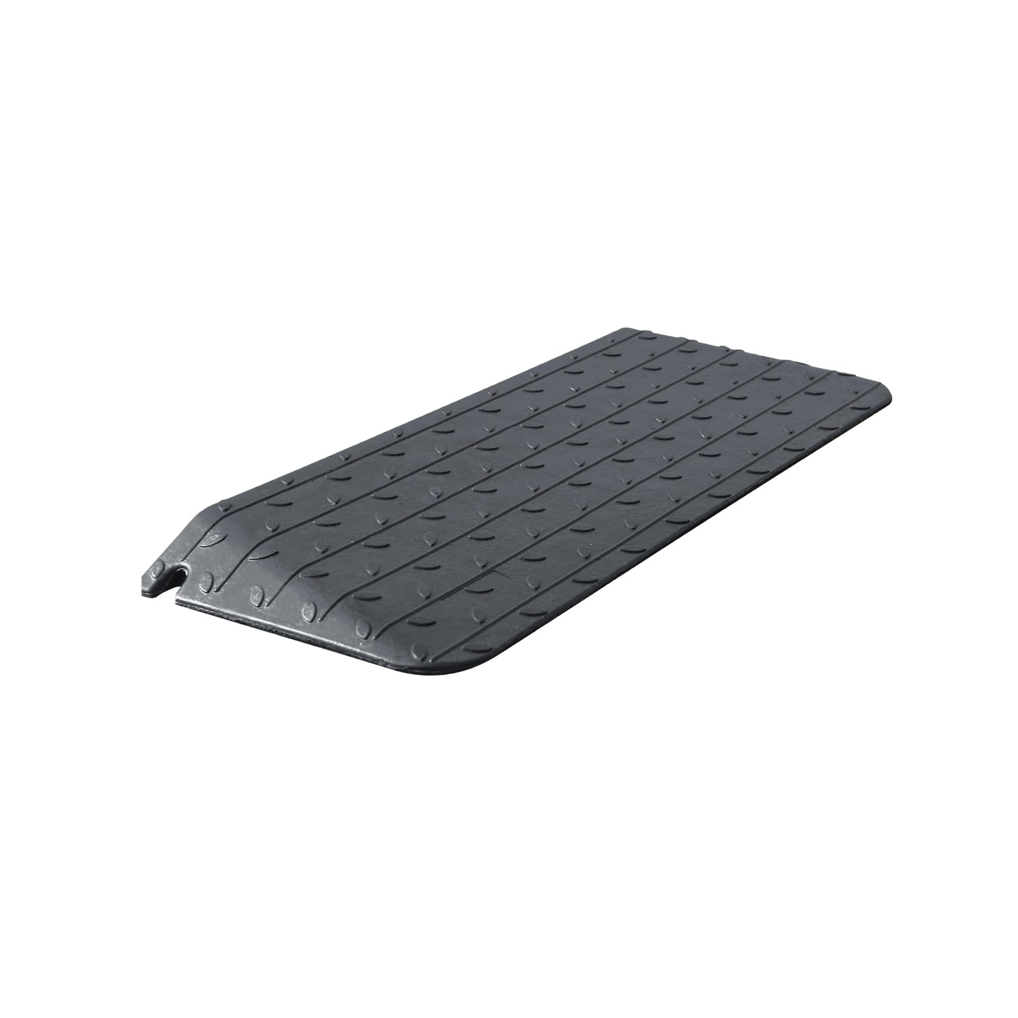 Rampe Antiscivolo in Gomma per Soglia della Porta con Capacità di Carico di 998Kg, Rampe Pesanti per Marciapiede per Sedie a Rotelle, Moto e Traffico Pedonale (6.4cm H, pezzi, 1)