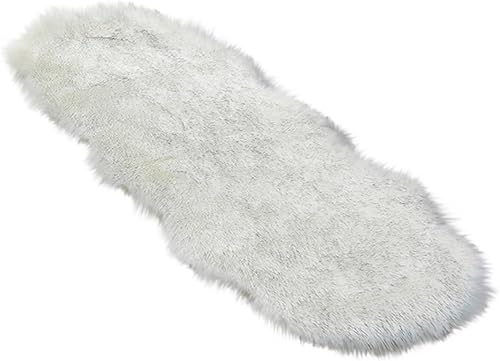 Miniatura 29 de Alfombra de piel sintética ultrasuave de 2 x 5 pies, 17 colores de piel de oveja sintética, alfombra lanuda para sofá, cojín de asiento, alfombra