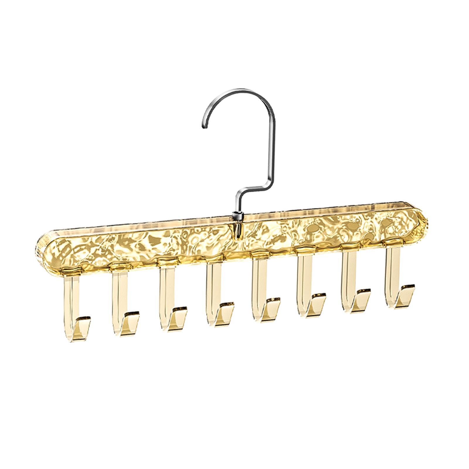 PIXZCSA Efficient 8 Hooks Tank Top Hook Hanger With Multifunctional Belt Hanger Organizer Space Saving Solution Tie And Belts Rack Belt Organizer Wardrobe