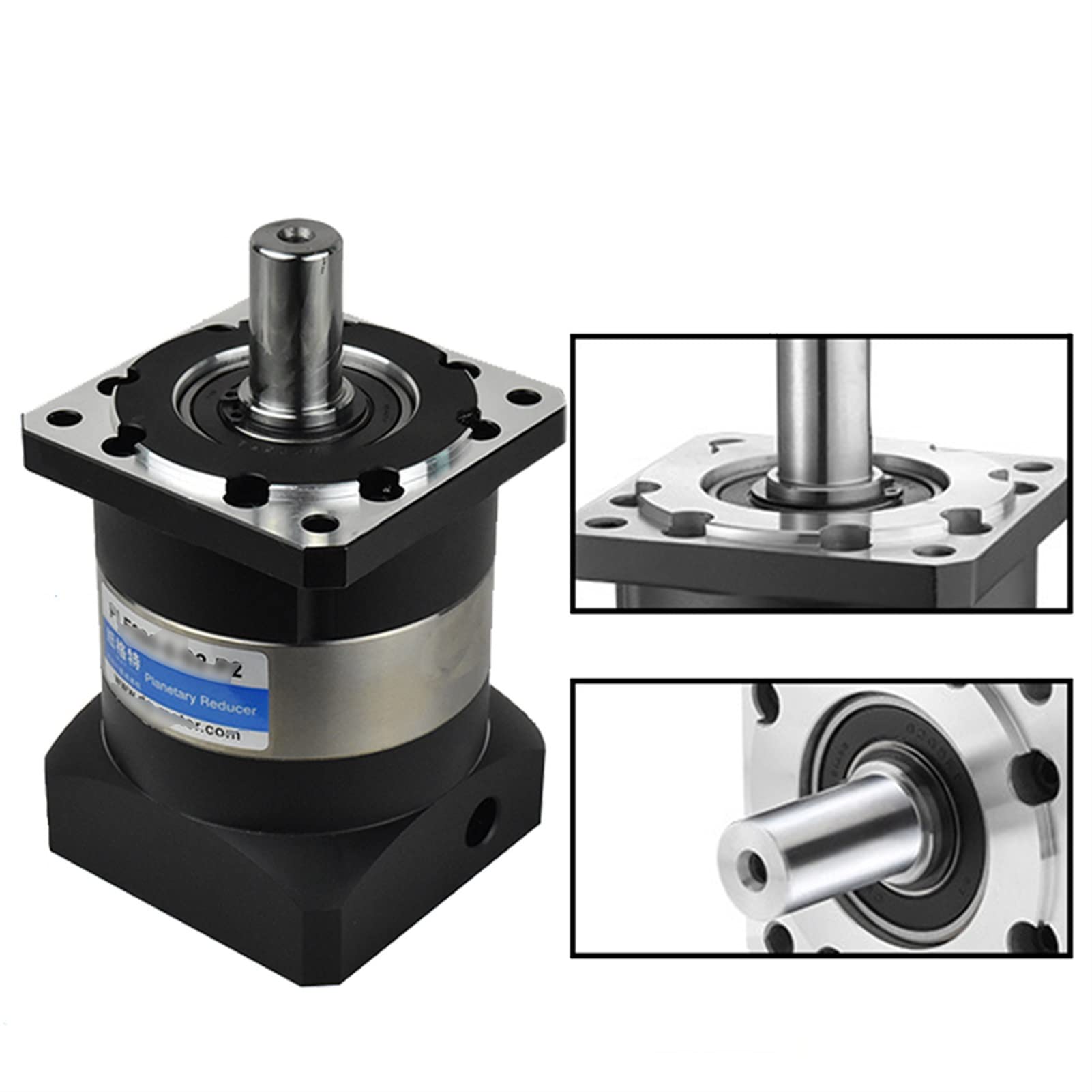 10: 1 Relación de velocidad 7arcmin 12 0mm Reductor planetario 2 2mm Reductor de la caja de cambios de entrada for NEMA52 130mm Servo motor Cnc Alta precisión