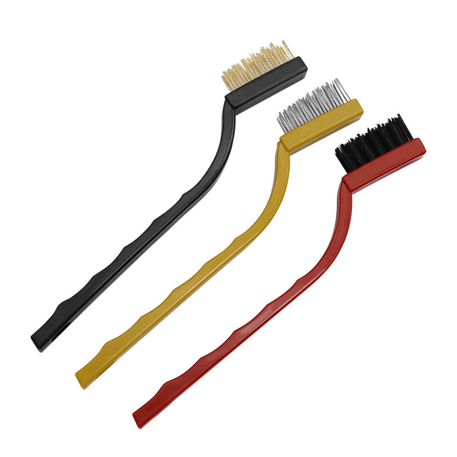 Rooyar 3PCS Kitchen Stove Brushes for Cooktops Stove Ovens Sinks Kitchen Metal Fiber Brush