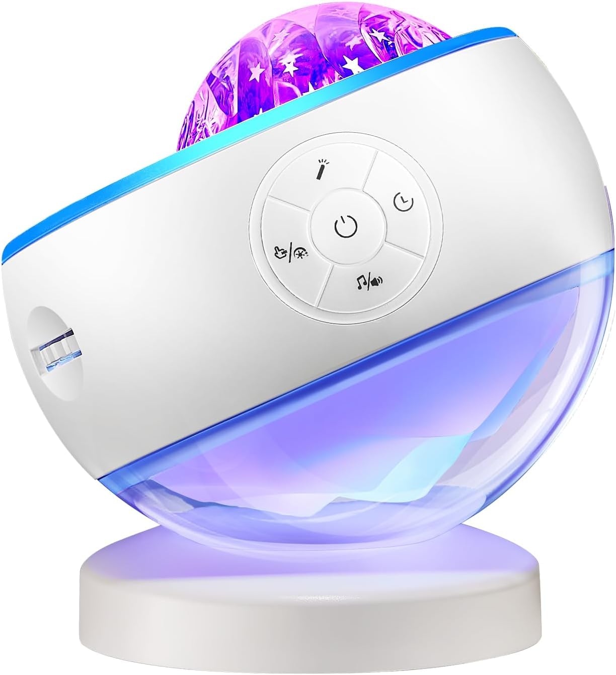 Ambient Lighting Sound Machine Aurora Night Light Projector with 30 Sounds,16 Colors Star Northern Lights Projector Bluetooth Speaker, Remote Timer Teen Mood Sensory Light for Autism Portable Speakers