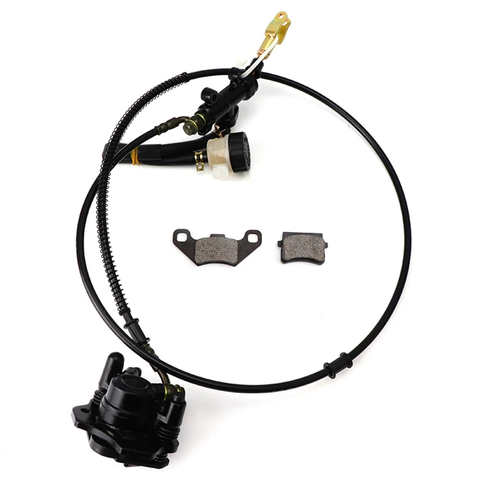 APSHDNCU Forward Brake Pump Fit for 50cc 150cc 200cc 250cc Buggy Parts Rear Hydraulic Disc Brake Assembly(Without Brake disc)