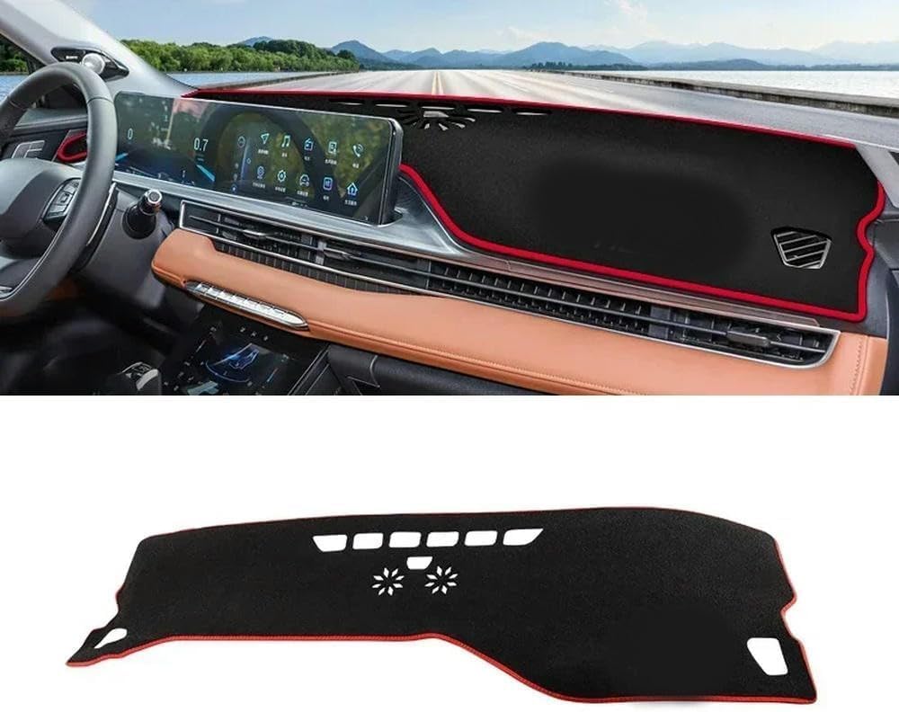 DdaiXQ Car Dashboard Mat For Chery Tiggo 7 Pro Max 2021 2022 2023 Tiggo7 Pro, Anti Slip Anti Glare Dustproof Dashboard Cover Pad Protector Dash Cover Sunshade Dashmat