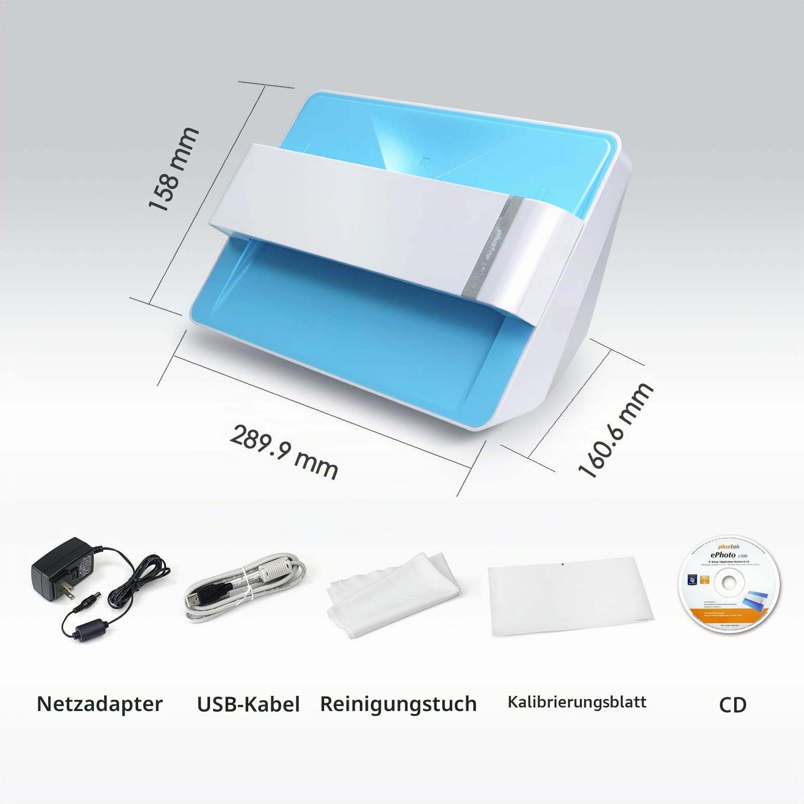 Plustek ePhoto Z300 Fotoscanner 600 x 600 dpi USB Einzugssensor