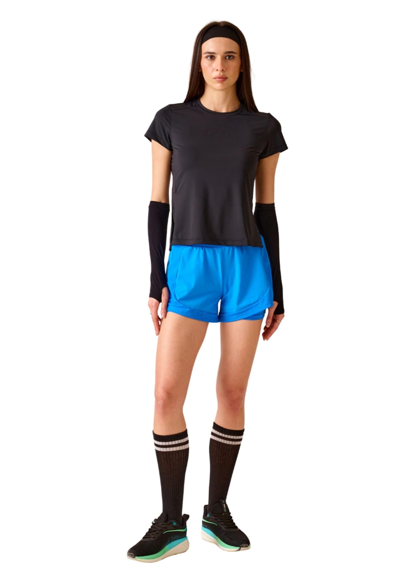 strch Nylon Womens CoreActive Workout Shorts | Shorts | Electric Blue | L-picture-33