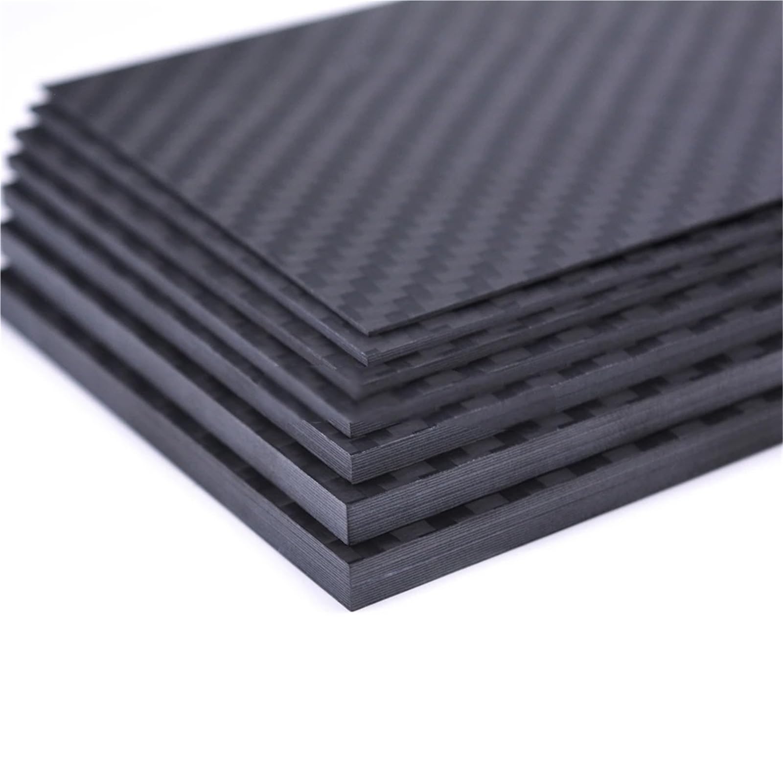 125mm X 75mm 0.5mm 1mm 1.5mm 2mm 3mm 4mm 5mm Carbon Fiber Plate Panel Sheets Matte High Composite Hardness Material 125 X 75 mm 3k Carbon Fiber(5.0mm Thickness)