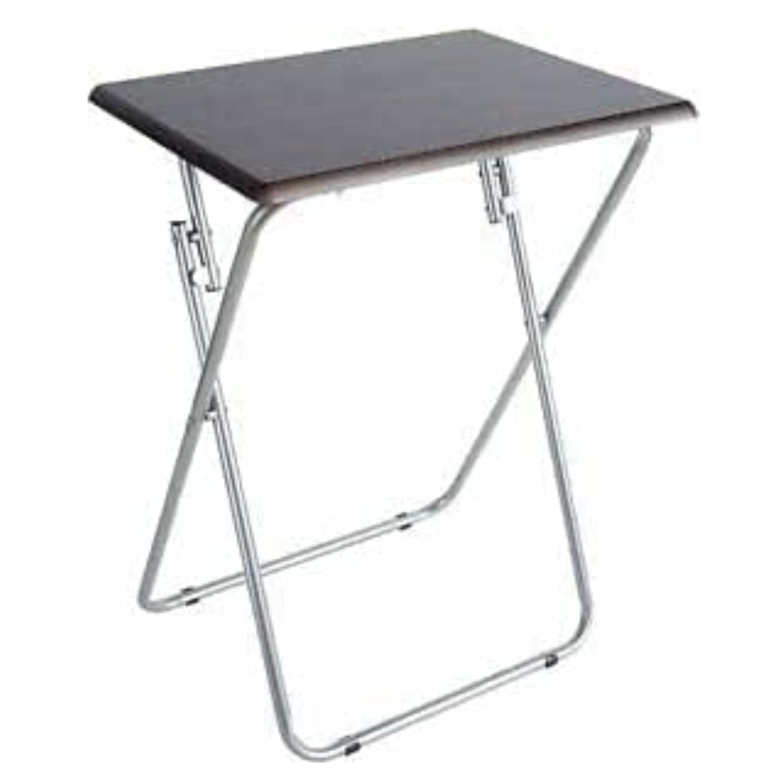 AAMEN Modern Style Black Folding Table, Folding Snack Table, Tv Dinner Table, Laptop Table, Folding Side Table, Perfect Indoor & Outdoor Table_ 38 x 48 x 66 cm (Black) — image 1