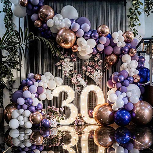 Image of KALOR 10 Inch Metallic Multicolor Balloons, 100 Pcs Latex Helium Metallic Balloons for Kid's Birthday Party Baby Shower Wedding Graduation Graduation Party Decorations