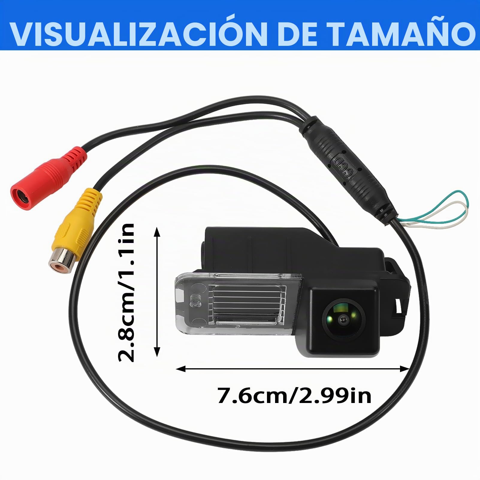 1080P Cámara de marcha atrás 170 grados gran angular ayuda de aparcamiento para Polo V 6R Golf 6 VI MK4 MK5 MK6 EOS resistente al agua