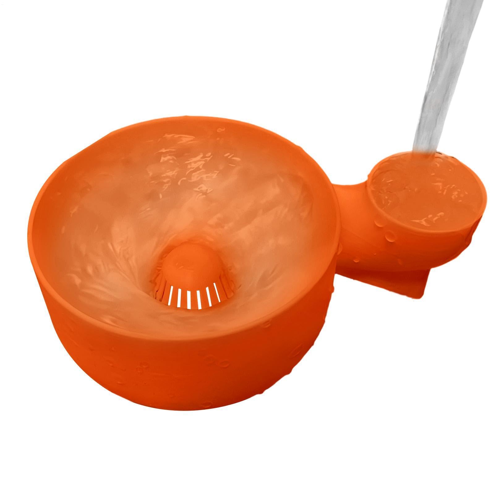 Cuenco giratorio para lavar frutas, colador multifuncional 4 en 1, cesta de drenaje automático, para fresas, uvas, frambuesas, fechas, preparación de ensaladas, camping, 7.8 x 5.3 x 2.95 pulgadas