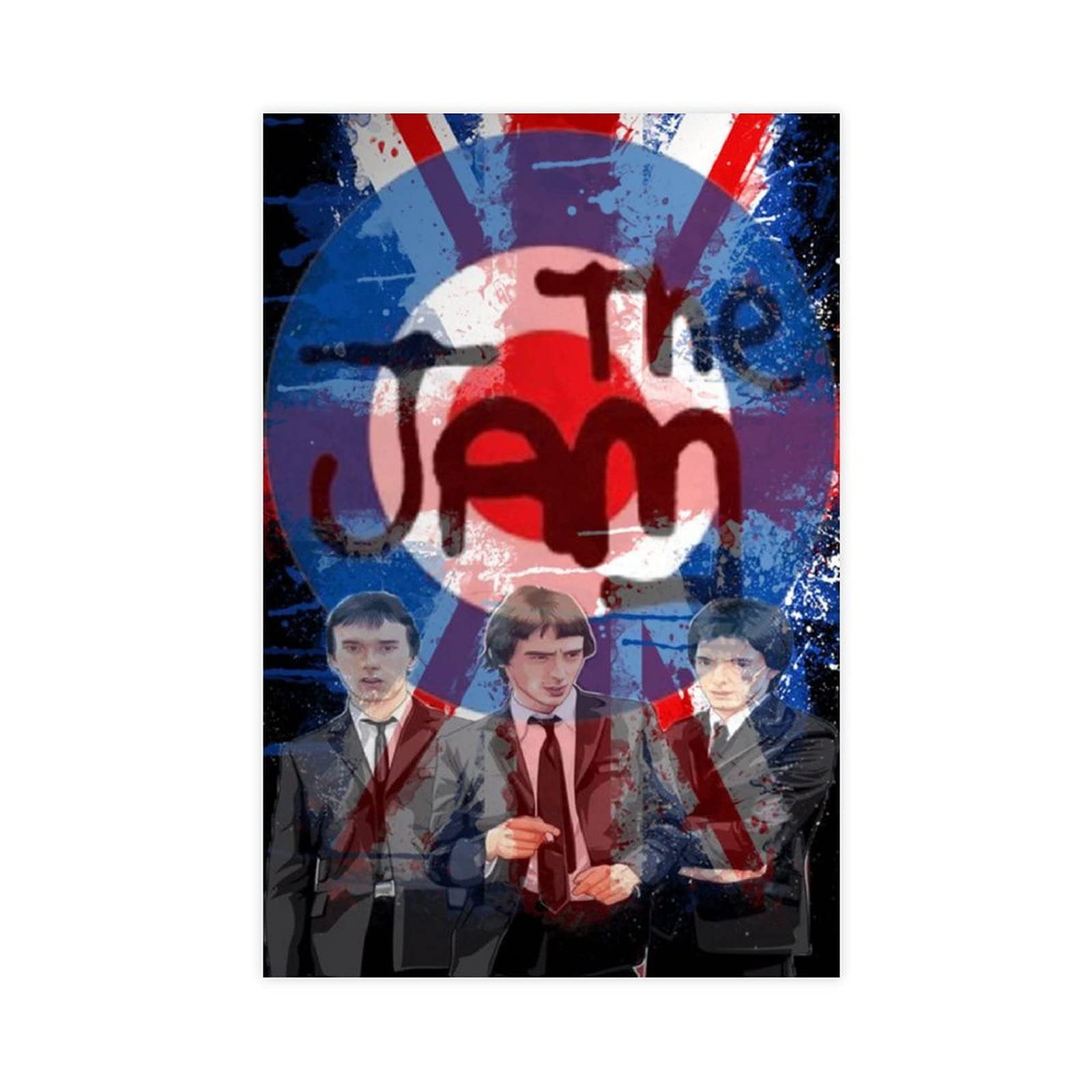 The Jam in The City Iconic Album Canvas Poster Bedroom Decor Sports Landscape Office Room Decor Gift Unframe:12×18inch(30×45cm)