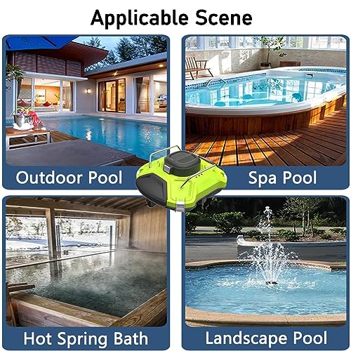Limpiador de piscinas robótico totalmente automático, navegación inteligente, limpieza eficiente para piscinas sobre el suelo