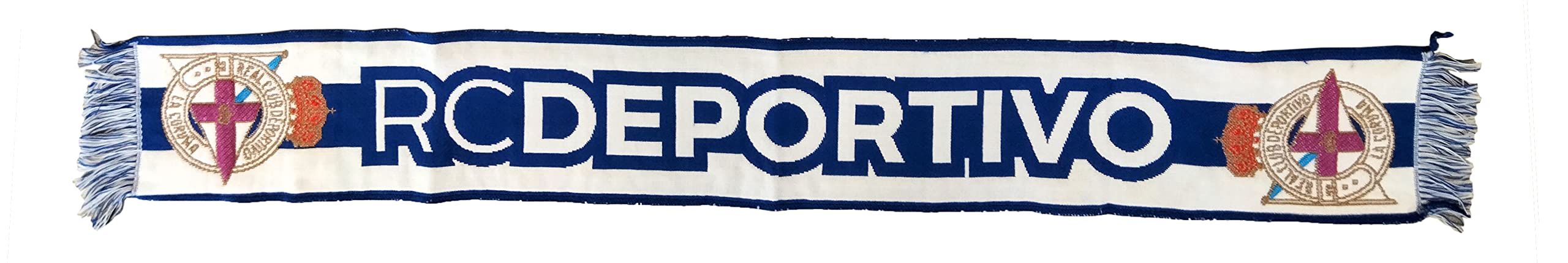 Real Club Deportivo de La Coruña Horizontal stripe scarf.