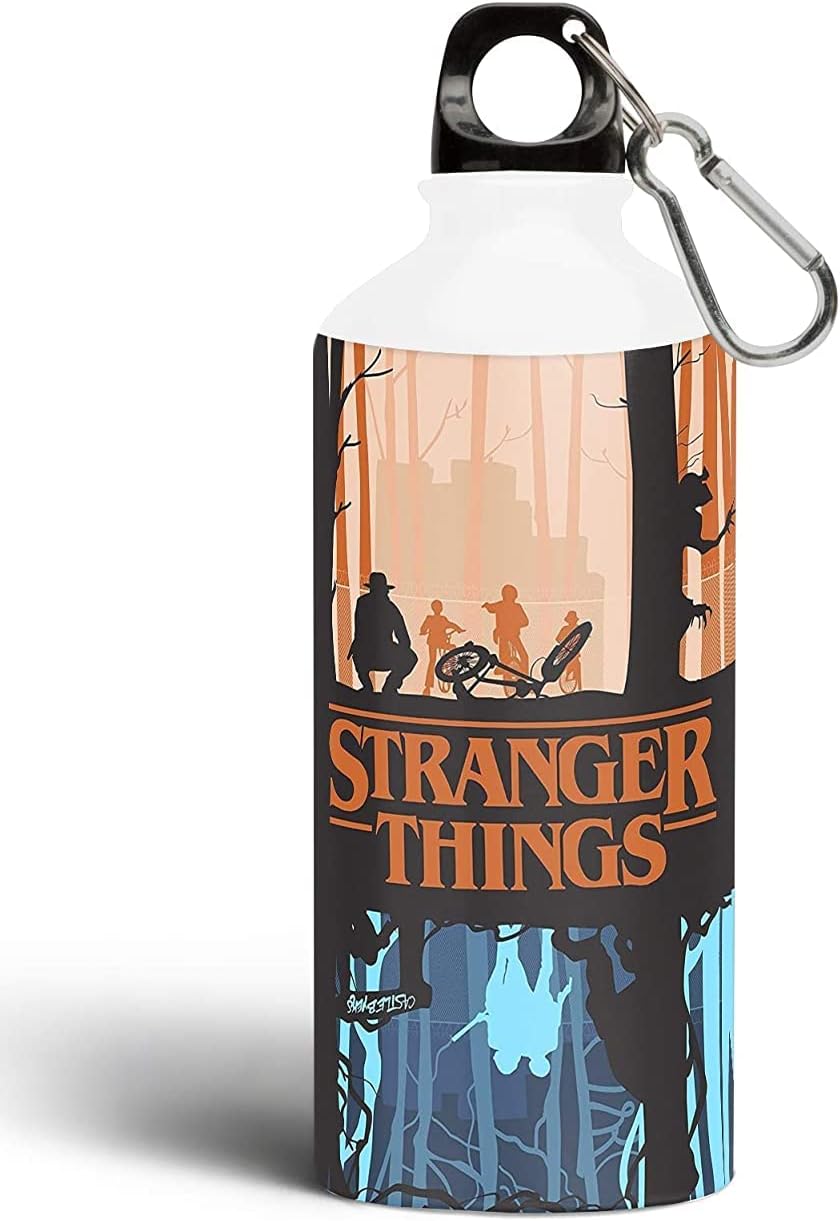 CRAFT MANIACS ALUMINIMIUM STRANGER MAGIC Brown Blue 600 ML Sipper | Made with Love for Stranger Things Lovers | Officially Licensed Merch