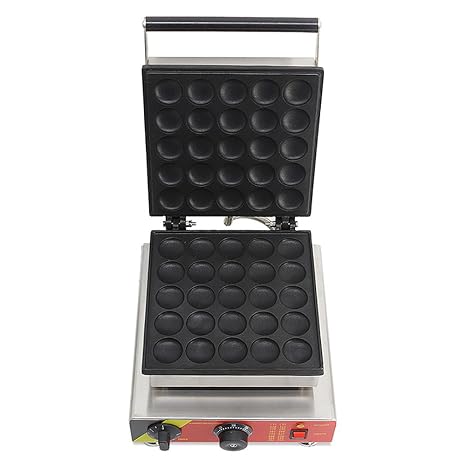 Commercial Nonstick 110V 220V Electric 25PCS Dutch Poffertjes Mini Pancake Maker Iron Machine and Batter Dispenser