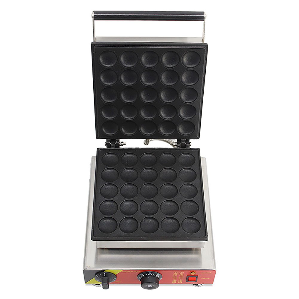 Commercial Nonstick 110V 220V Electric 25PCS Dutch Poffertjes Mini Pancake Maker Iron Machine and Batter Dispenser