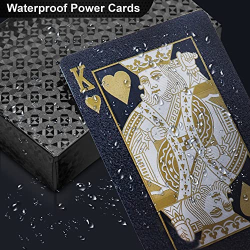 Poker-Karten Tischspiel Poker-Deck Wasserdicht Gold Poker Deck. – Bild 4