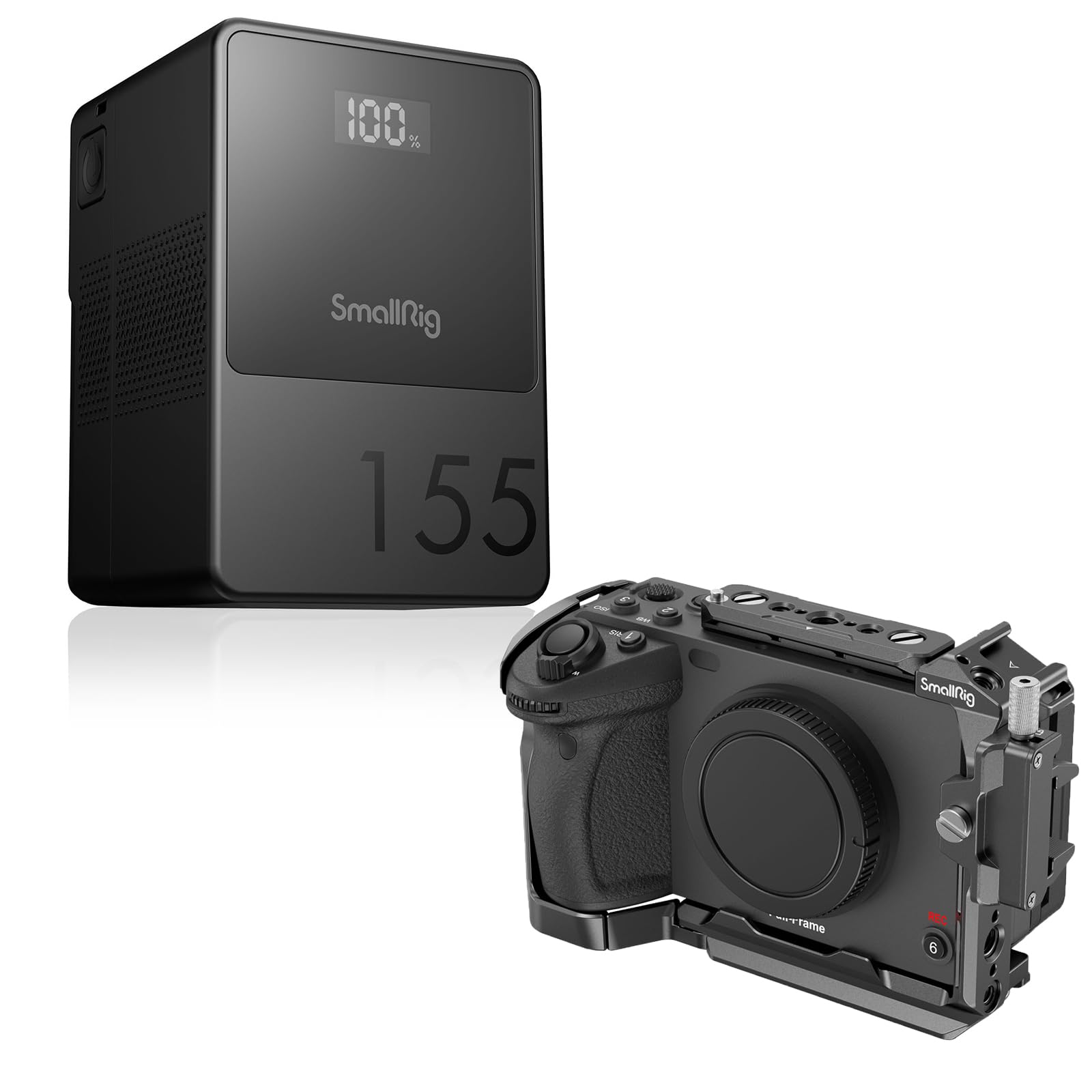 SMALLRIG V Mount Battery VB155 and Cage for Sony FX30 / FX3