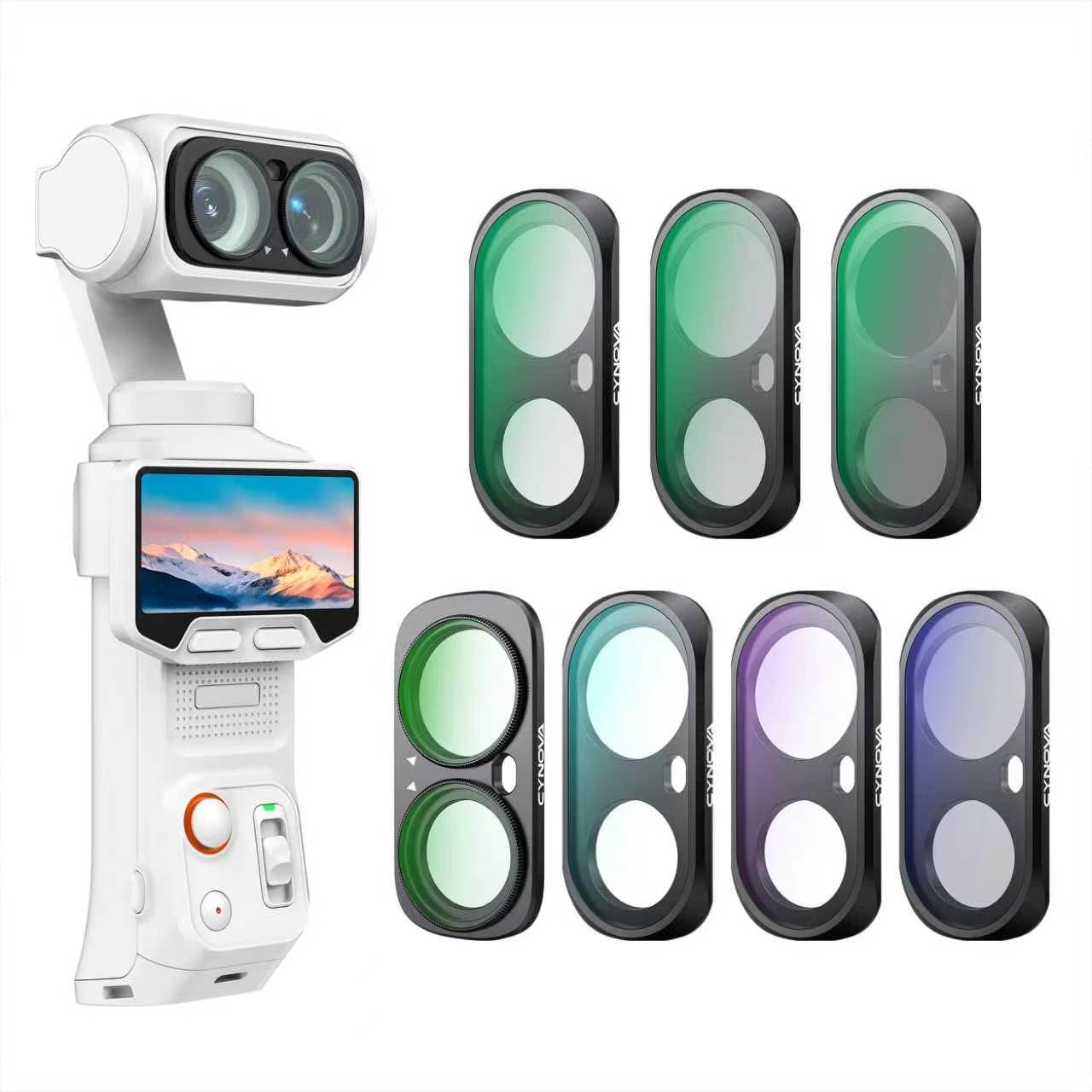 CYNOVA Filtro per Insta360 Luna Ultra compatibile con Insta360 Luna Ultra con CPL, UV, LPR, ND8 16 32, 1/4 Black Mist, vetro AGC, magnetico, ad alta trasparenza, montaggio facile, accessori Insta 360