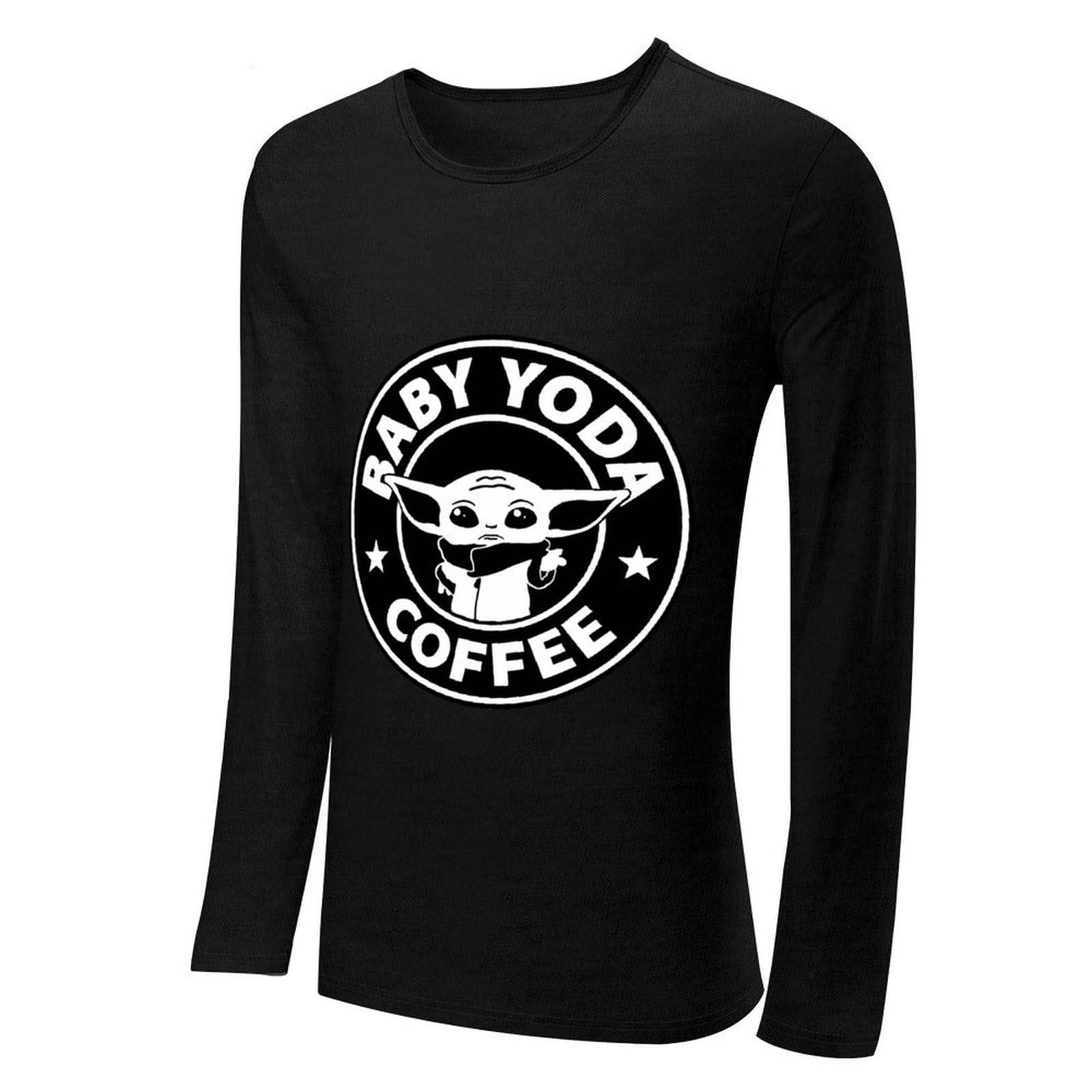 Amazon.co.jp: メンズ 長袖Tシャツ スターウォーズ ヨーダ ロングT 