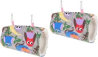 Didiseaon Rede De Túnel De Papagaio 2 Peças Rede De Túnel De Porquinho Da Índia Rede De Furão Para Gaiola Rede De Rato Esconderijo Túnel De Furão Porquinho Da Índia Cama Sleepig