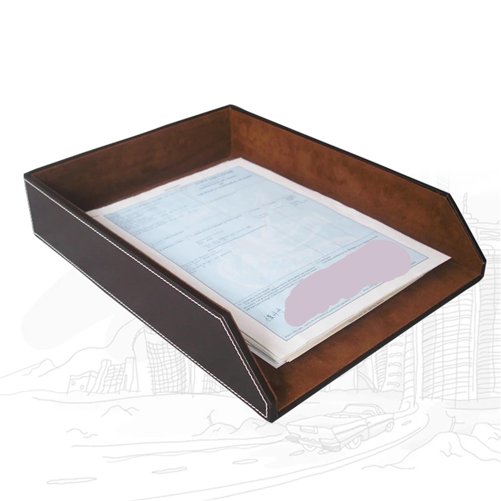 Bandejas de Cartas Bandeja de cartas, organizador de documentos de escritorio, bandeja de almacenamiento de papeles A4, suministros escolares de oficina, soporte de Accesorios de escritorio para Ofici