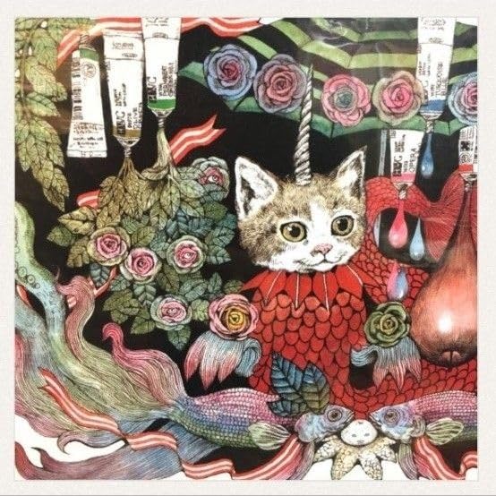 ヒグチユウコ ペーパートランク お道具箱 画材入れ 品 猫 イラスト