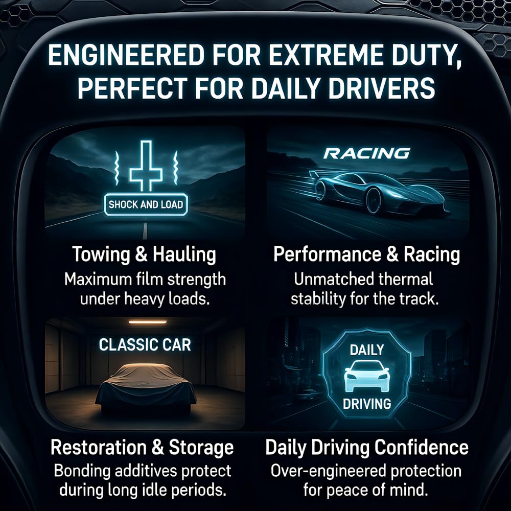 50W Full Synthetic Gear Oil w/Ceramic Tech - GL-5 & MT-1 - Repairs Worn Gears, Reduces Heat for Differentials & Transmissions (1 Quart)