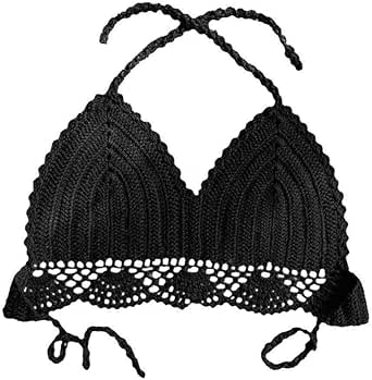 Amazon.com: Women Swim Top Halter String Bikini Bathing Suit Tops