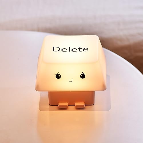 Miniatura 4 de Creative Deletes Keycap Lamp USB Rechargeable Moods Light with Adjustable Brightness Phone Holder for Bedroom Dorm