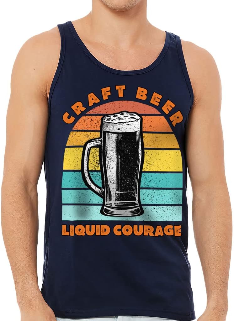 Craft Beer Tank - Vintage Workout Tank - Cool Art Jersey Tank