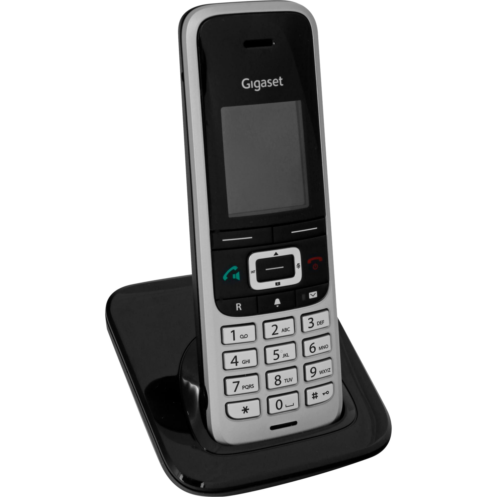 Gigaset PREMIUM 100HX - Combiné DECT avec station de charge - Compatible Fritzbox - Extension téléphone sans fil pour routeur et base DECT - Synchronisation des données via USB - Top acoustique - Noir
