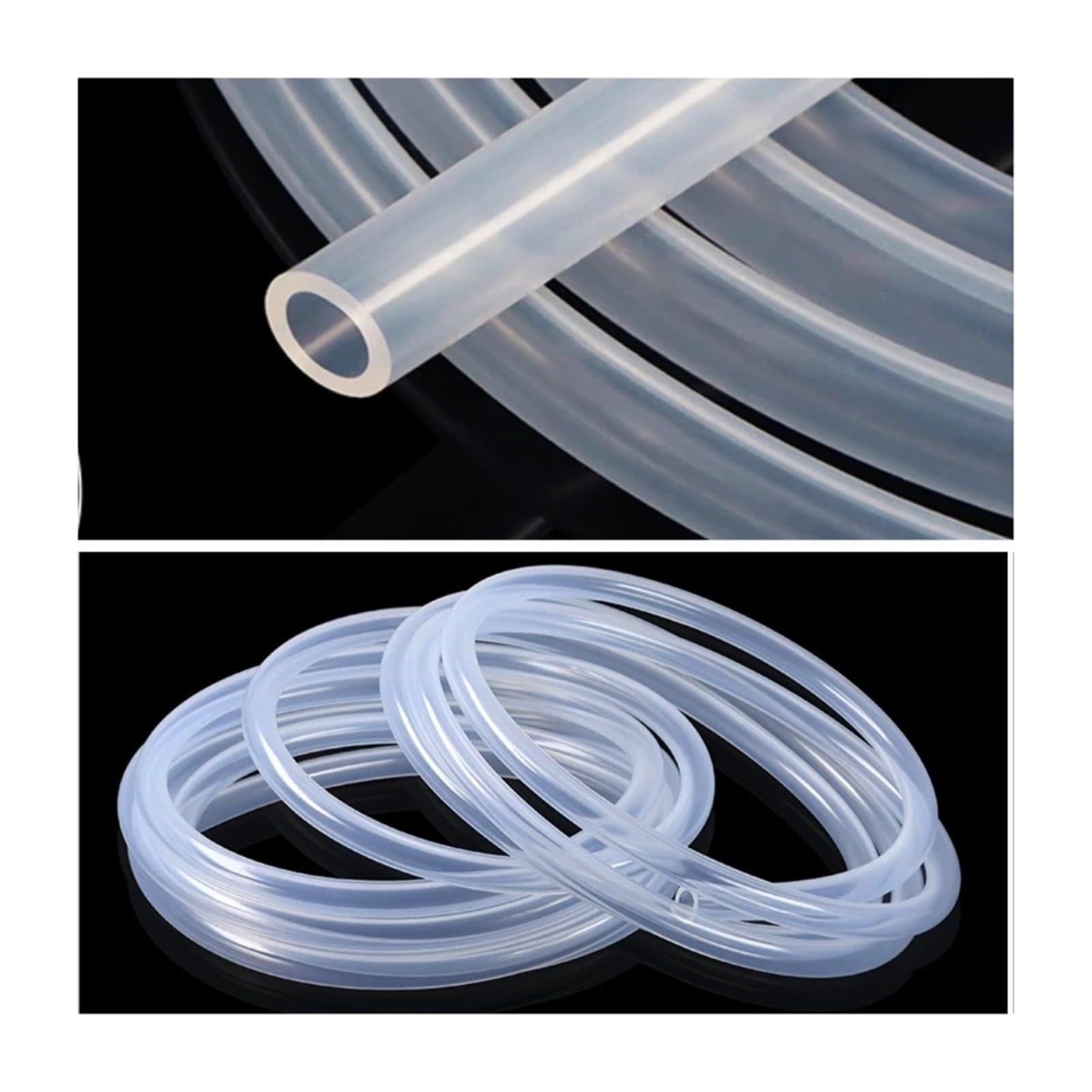 Clear Silicone Hose 1-14mm ID Flexible Tube For Water Dispensers
