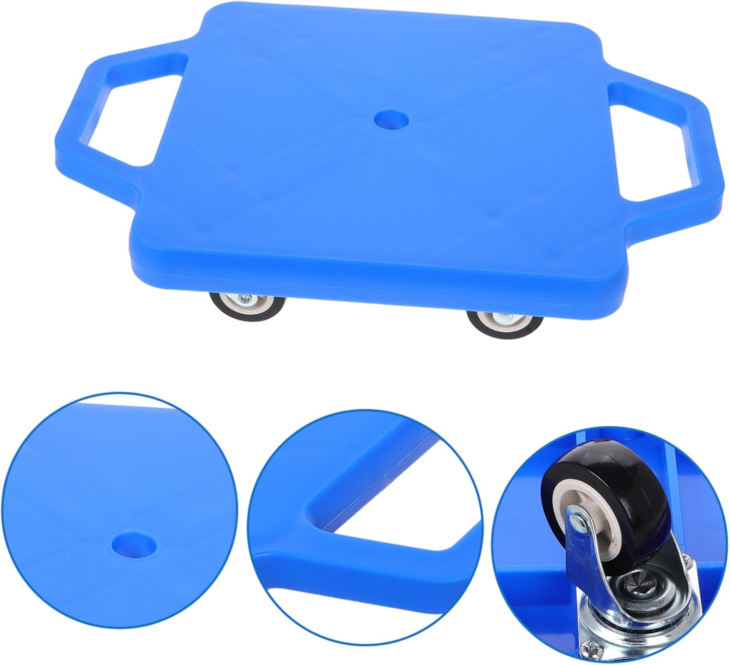 Play Scooter Board with Plastic Casters Square Floor Scooter for Boy Girl for Gym Activities Promotes Balance and Spatial Awareness Early Learning Sports Equipment