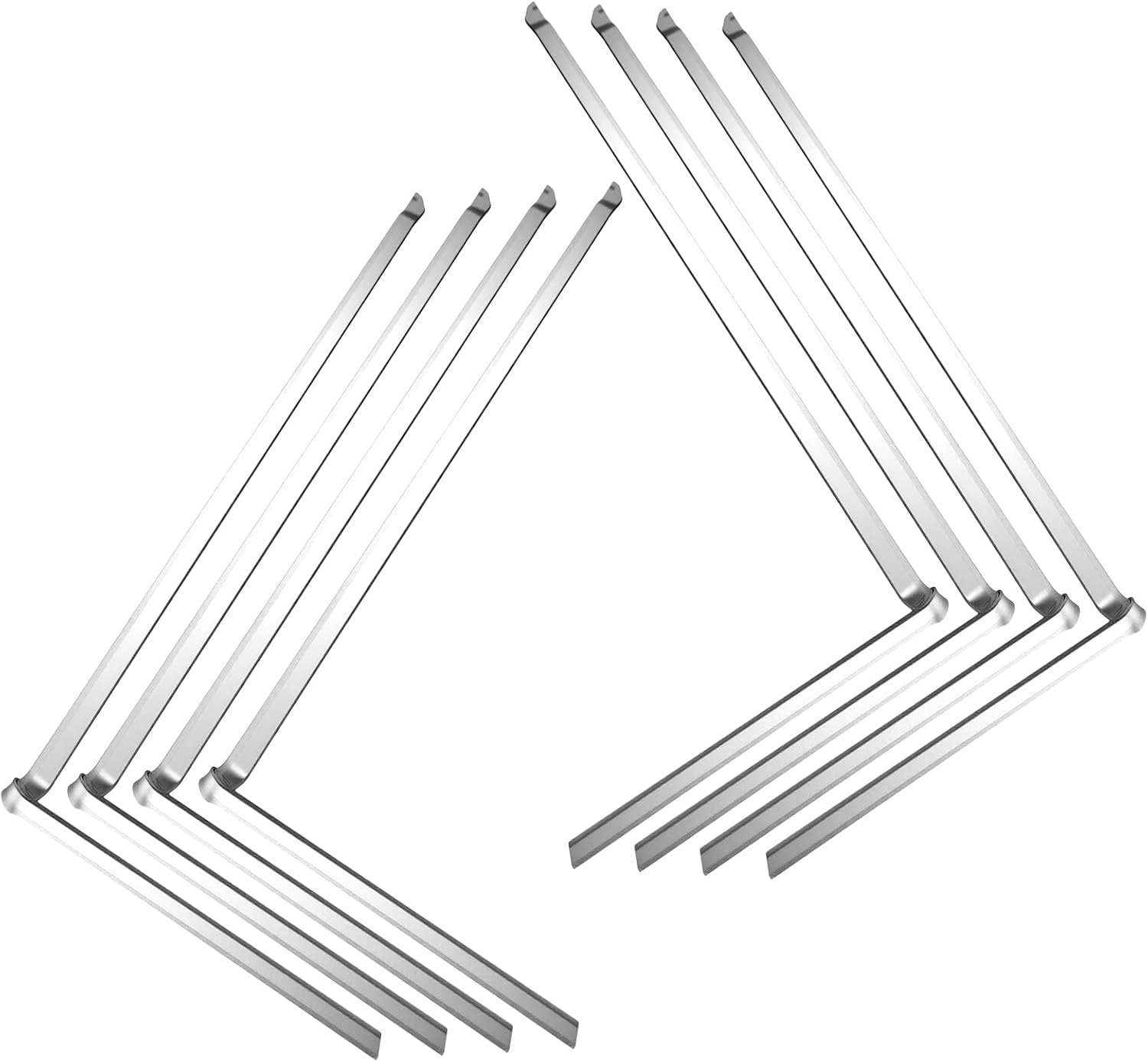 8 Pcs 25" Hangrails File Cabinet Rails Contains 4 Lefts 4 Rights Completes 4 Drawers Compatible with Hon July 1, 1996 and Current 530 Series and 500 Series Files Metal Vertical File Drawers