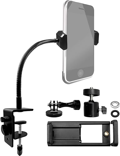 Soporte para tablet compatible con iPad Switch Galaxy Tabs Kindle Otros dispositivos de 4.7 a 13.5 pulgadas, soporte flexible de cuello de cisne de