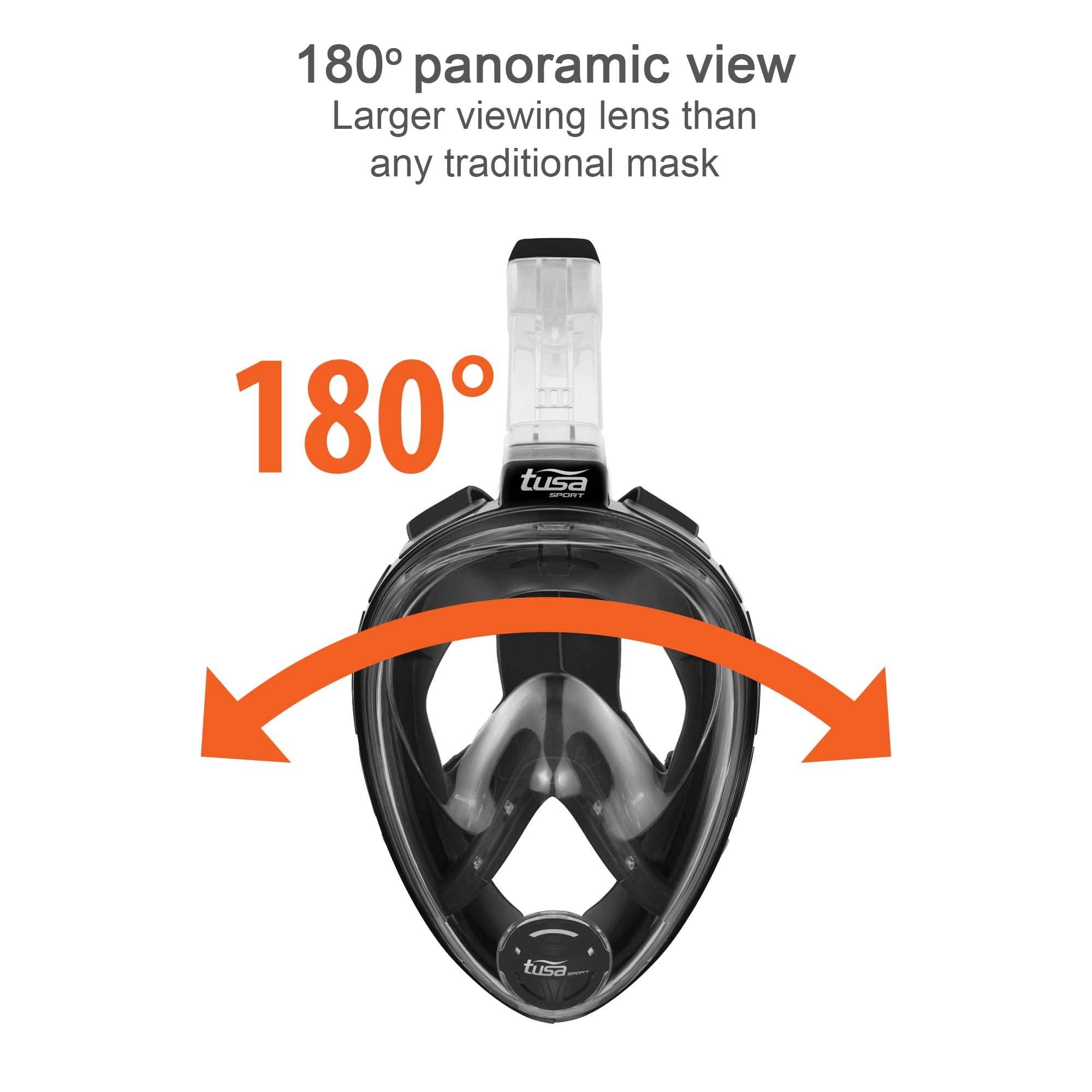 TUSA - Máscara de snorkel de cara completa