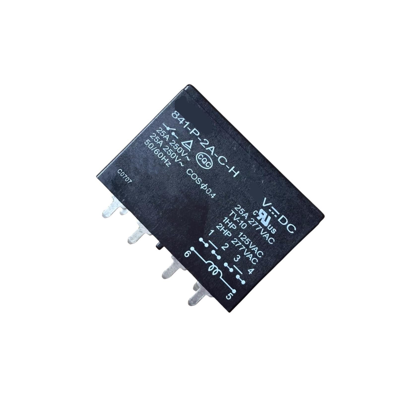 ICXLPMC 1pcs relaisy 841-P-2A-C-H-24VDC 25A 250V 277VAC DIP6