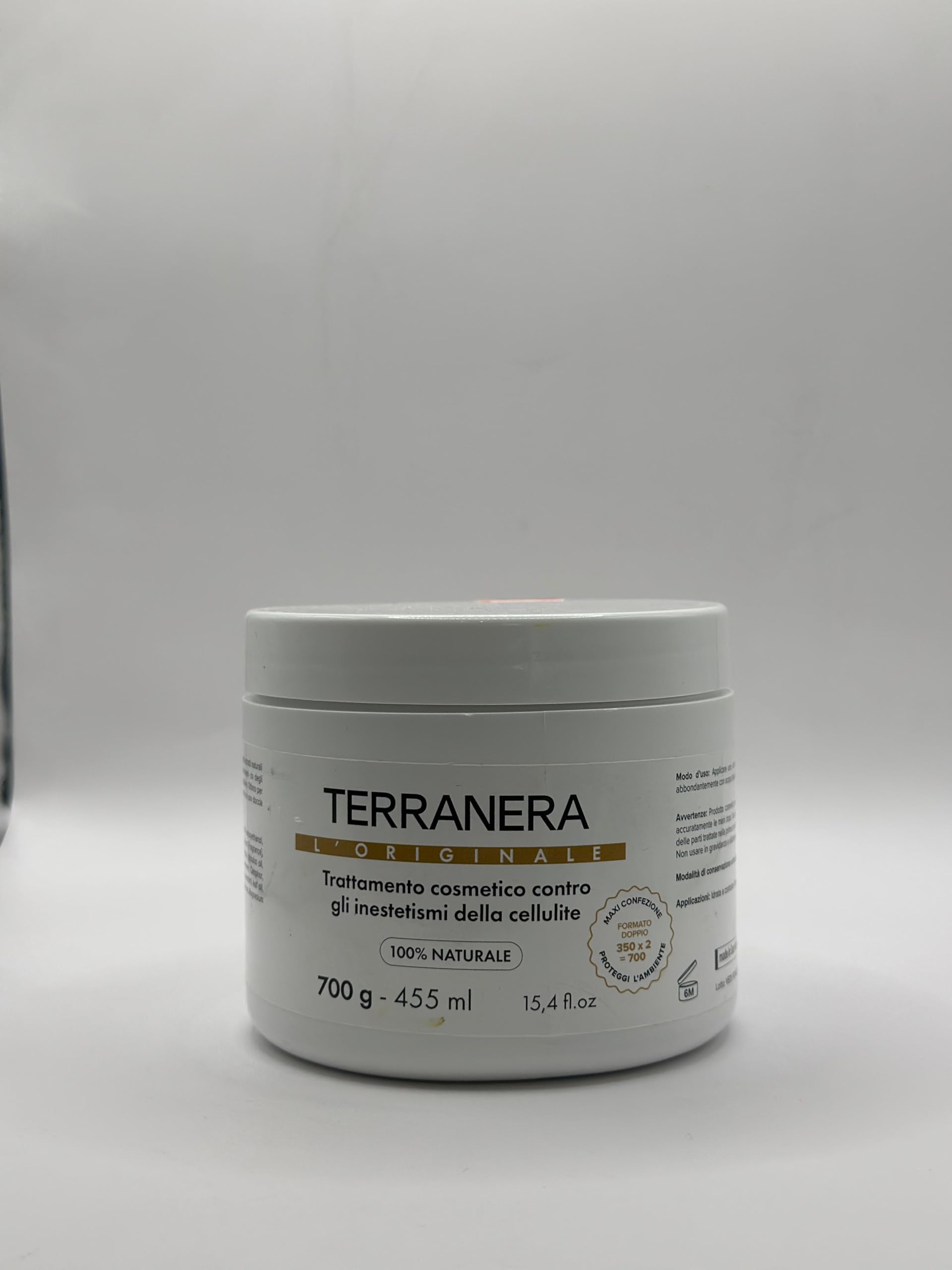 Terranera Fango Anticellulite 1kg (2x700g) – Trattamento Drenante Corpo – Riduce Inestetismi Cellulite e Rassoda la Pelle