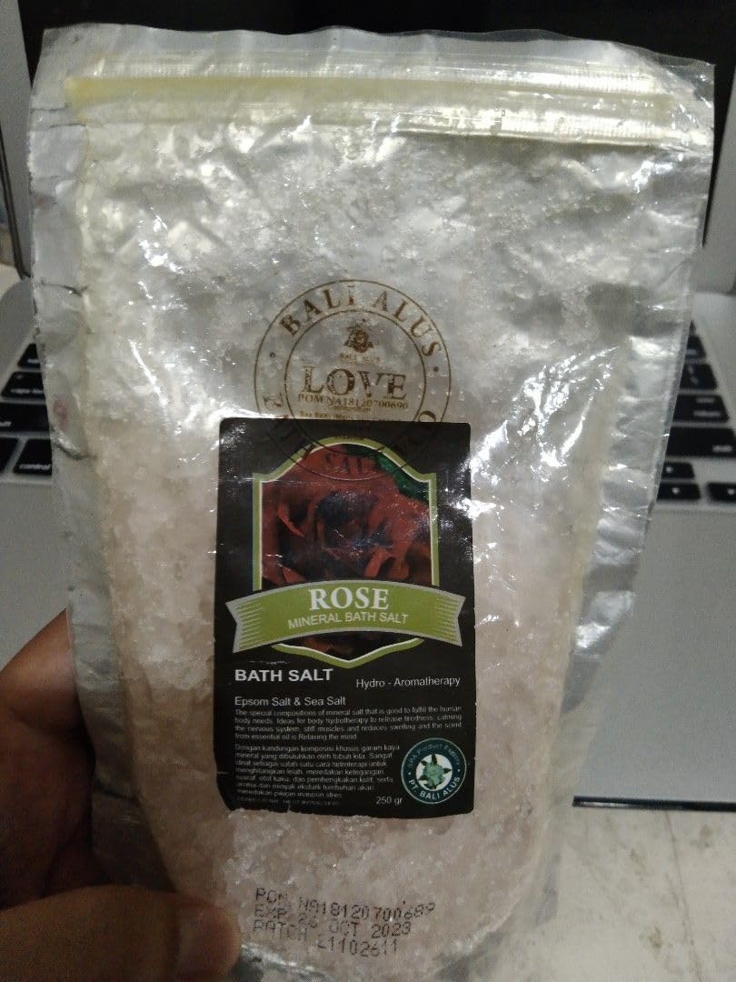 Bali Alus Mineral Bath Salt Rose, 250 gram