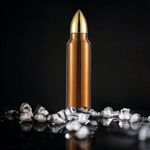 Miniatura 9 de Goetland Botella de agua de acero inoxidable 304 de 34 oz, 1 L, botella de agua aislada al vacío, taza de viaje, frascos sin logotipo, cobre oscuro