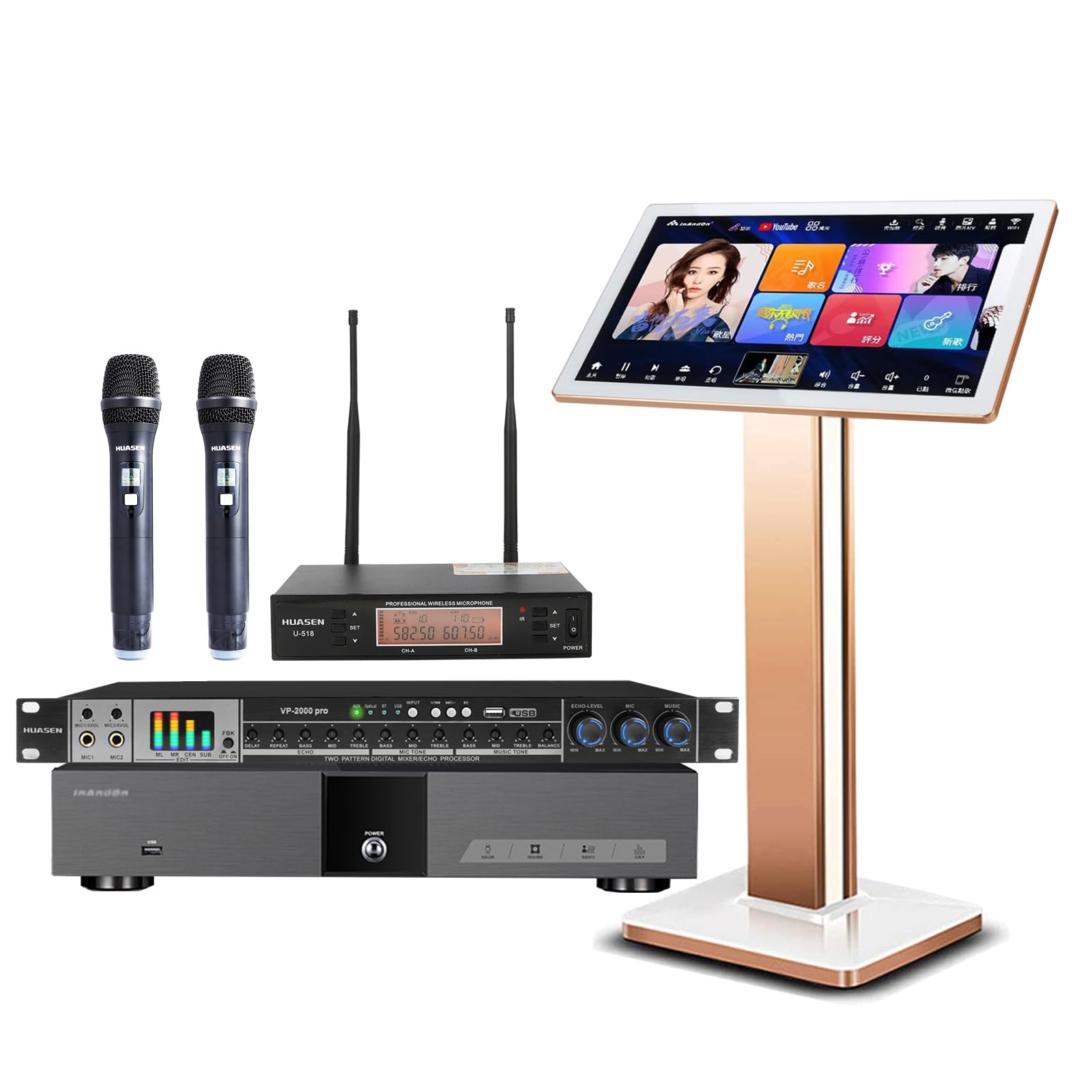 Amazon.com: Inandonkod Karaoke Player,KV-V5 Max,with UHF Wireless