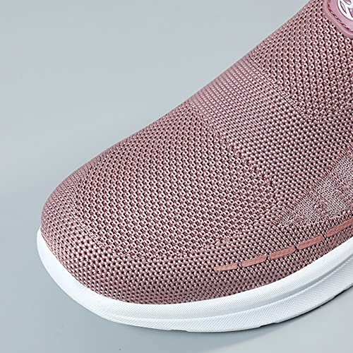 Zuecos de goma para mujer con malla transpirable y suela flexible para caminar ligera 5