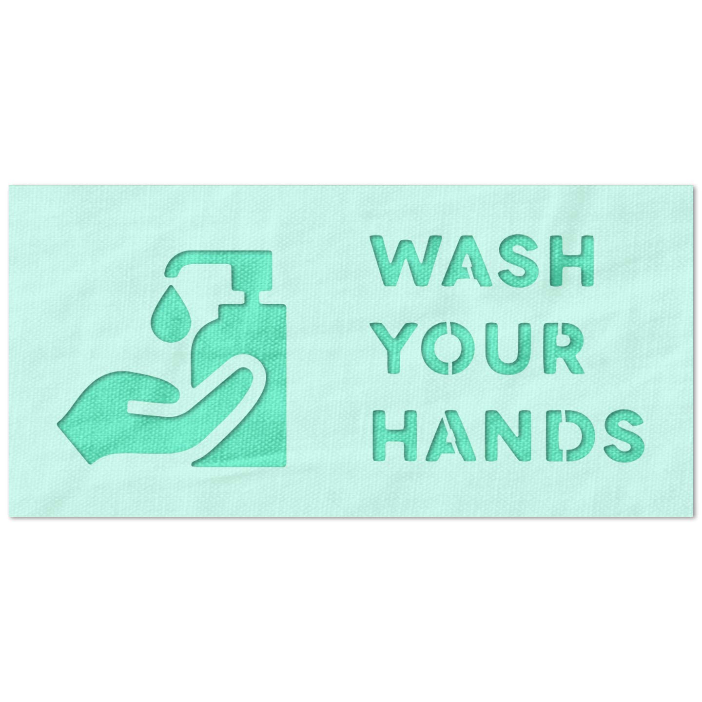 Amazon.com: Stencil Stop Wash Your Hands COVID-19 Stencil - Reusable for  DIY Projects, Painting, Drawing, Crafts - 14 Mil Mylar Plastic (24 x 9.5  inches)