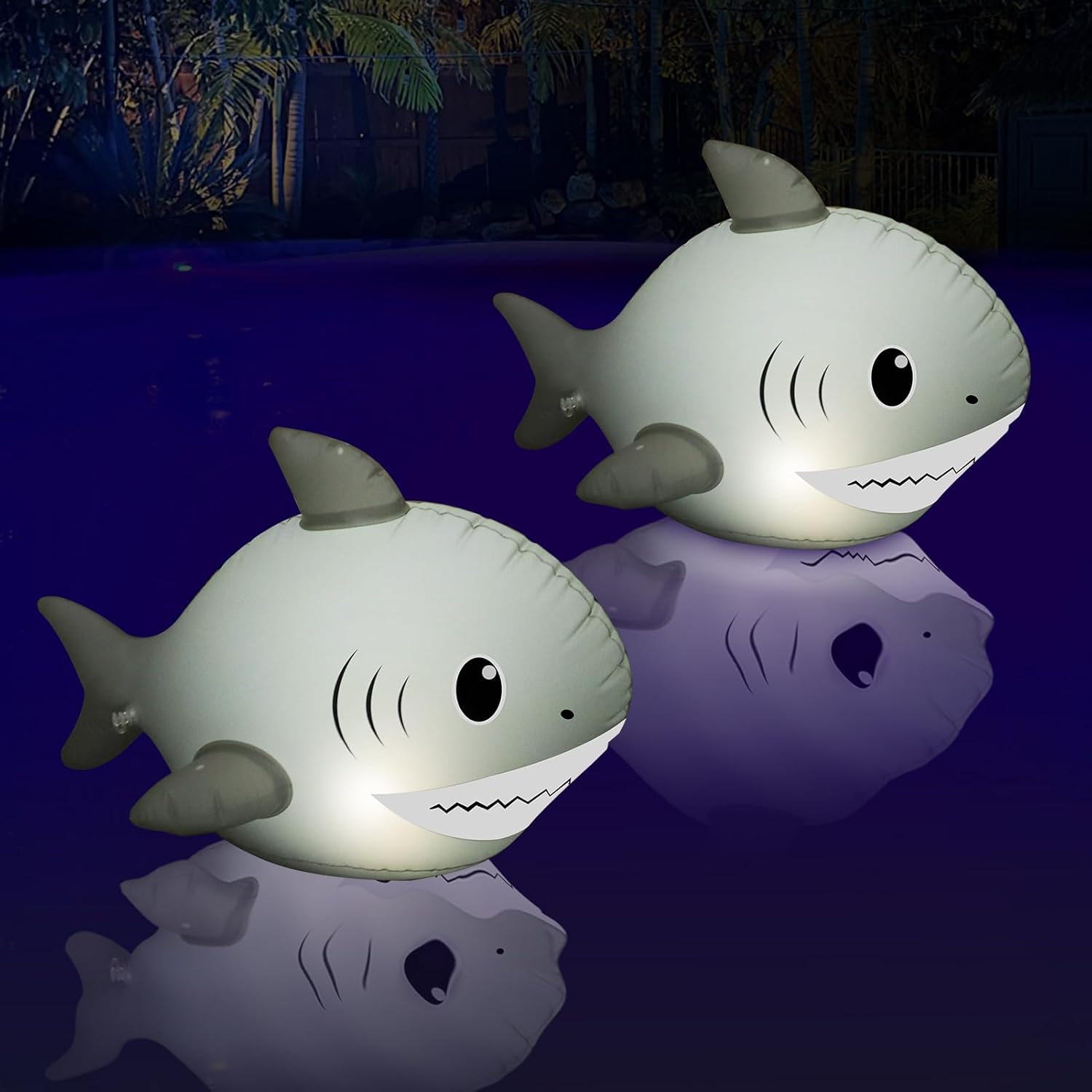 Amazon.com : Goallim Solar Floating Pool Lights, Glow in The Dark Solar ...