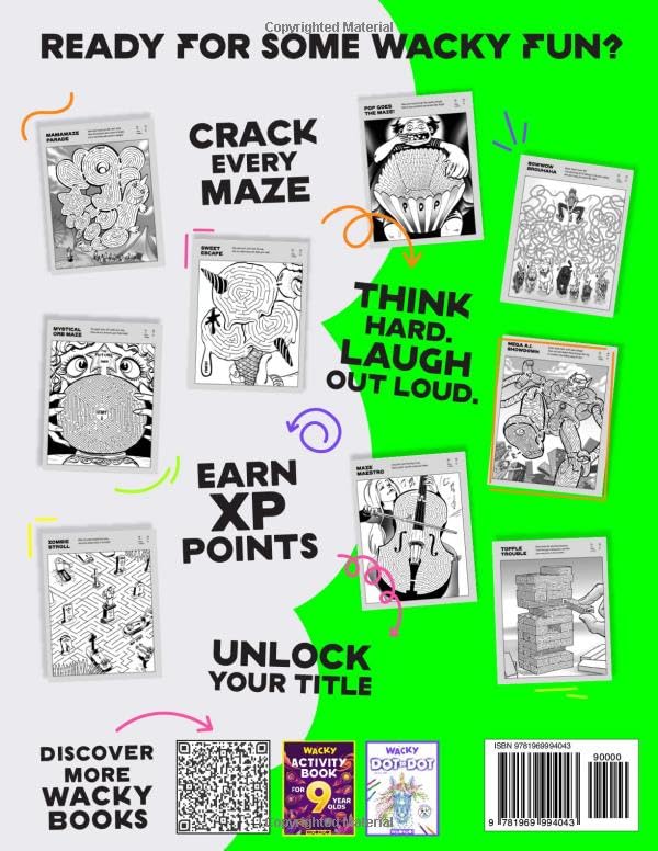 Wacky Mazes for 9 Year Olds: 100 Wildly Funny Maze Puzzles From Easy-Peasy to Brain-Squeezy! (Activity Book Gift for Boys & Girls) image 3