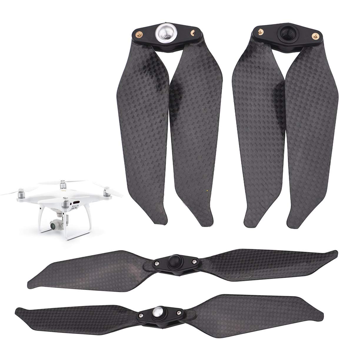 Składane śmigło z włókna węglowego 9455s śmigła o niskim | poziomie hałasu części zamienne dla dronów, dla DJI, , dla Phantom, 4 Pro V2.0