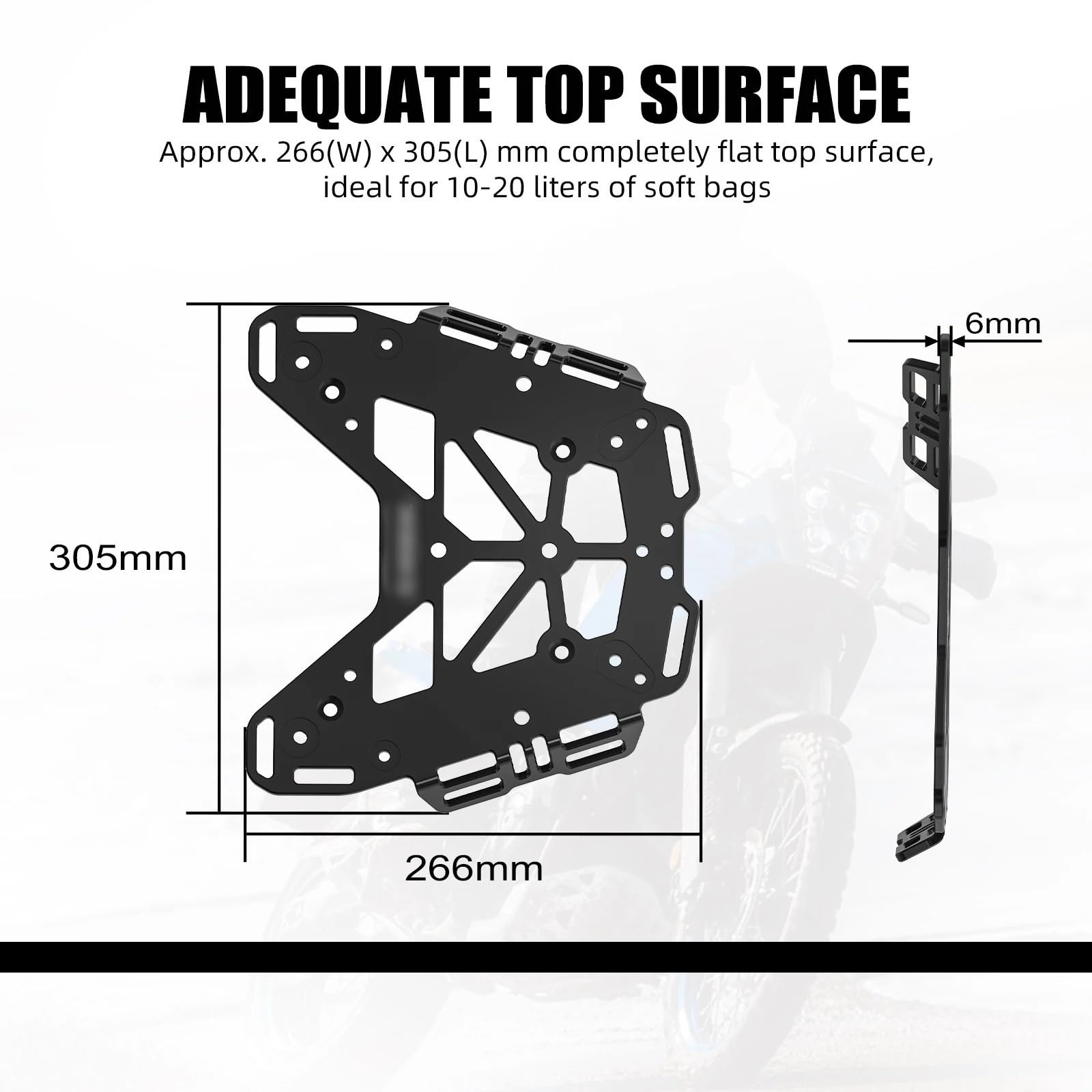pour Yamaha pour Tenere 700 2019-2024 Porte-Bagages Arrière(Luggage Rack)