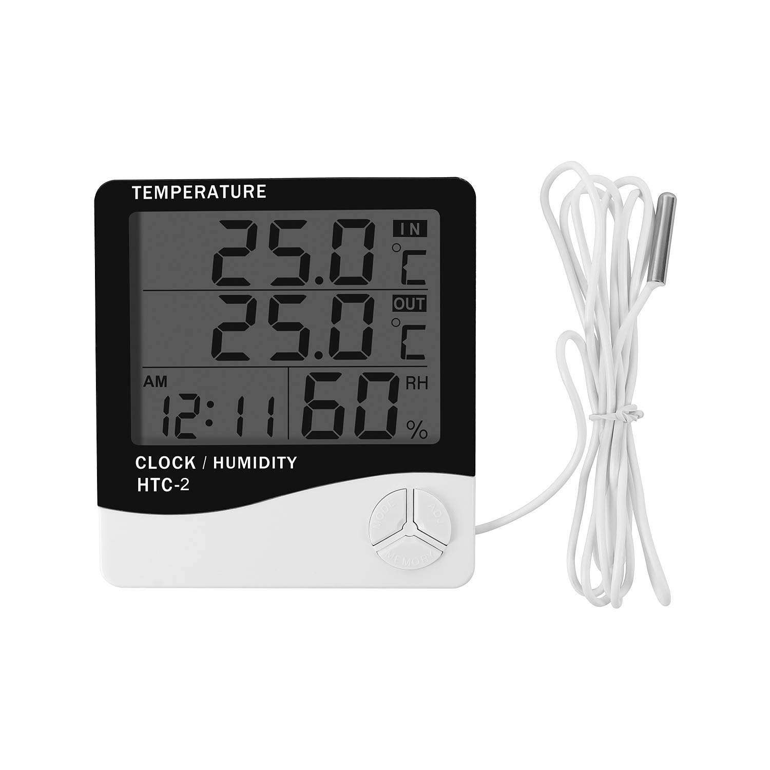 Digital LCD Temperature Humidity Meter Indoor,Outdoor Room Thermometer
